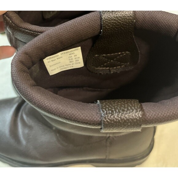 Brahma Men’s Wide Width Ronnie Wellington Size 8W Brown Pull On Work Boots - Picture 7 of 11